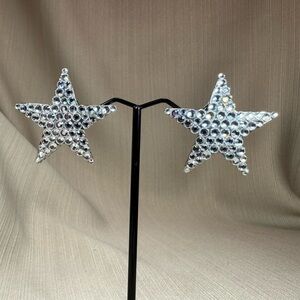Kenneth Jay Lane Silver Crystal Star Decor
